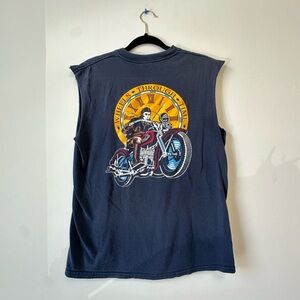 Gildan Ultra Cotton Heavyweight Sleeveless Tee - Navy Blue